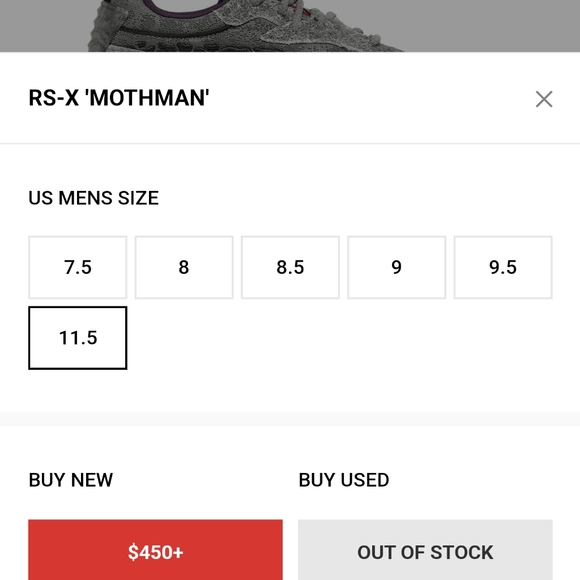 NWB Puma RS-X Mothman Size 10 DS!!! - Picture 7 of 11